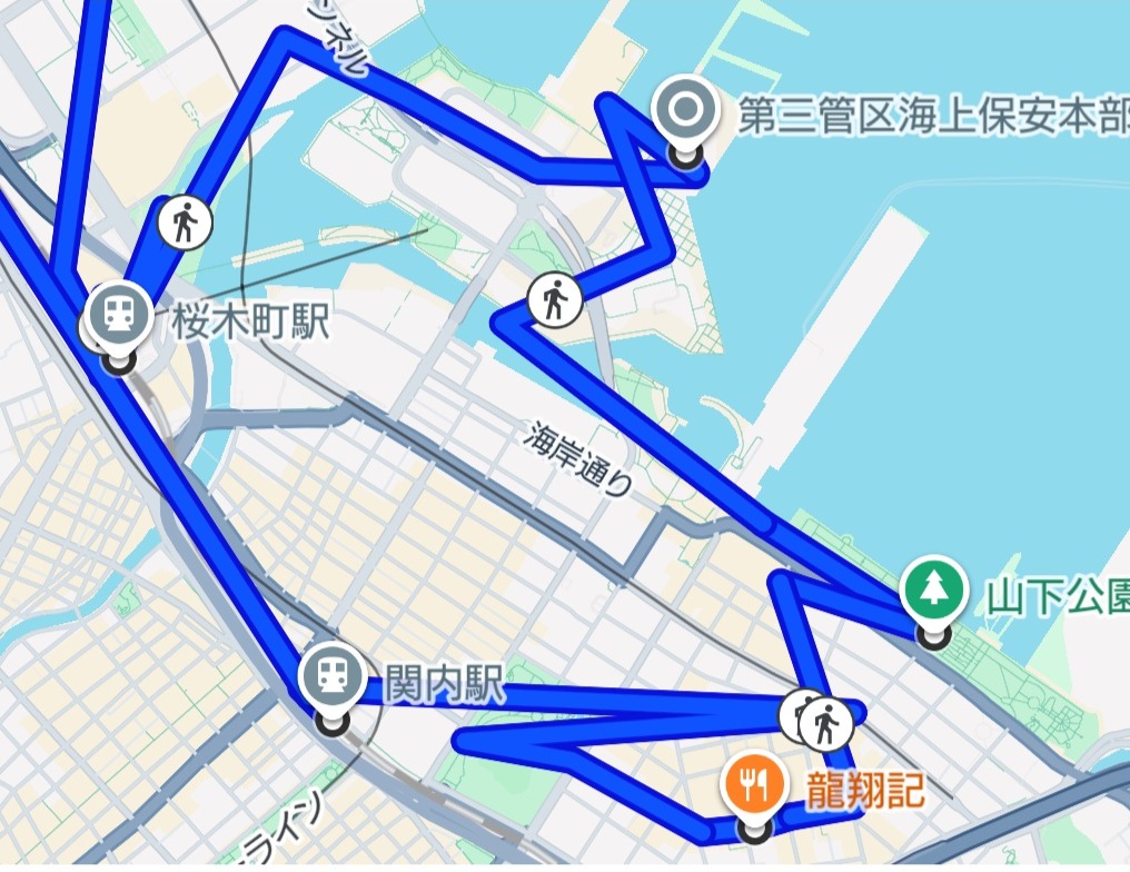 横浜散歩ルート